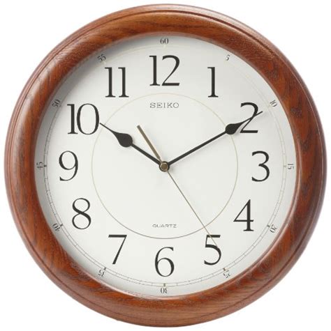 Seiko Wall Clock Quiet Sweep Second Hand Dark Br in Pakistan | WellShop.pk