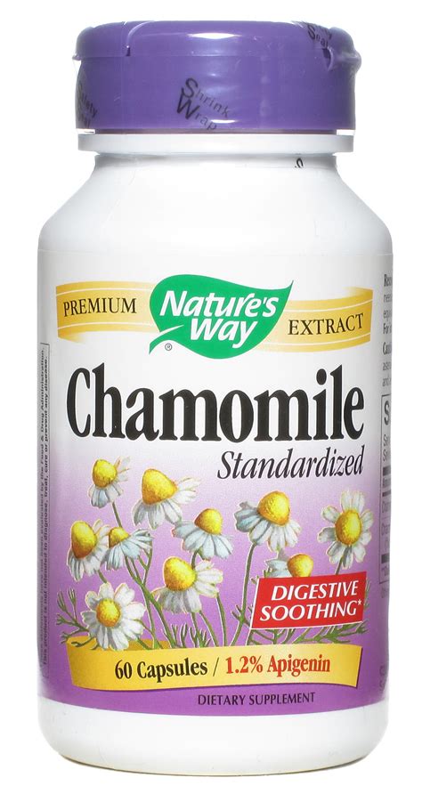 Chamomile Standardized Extract 60 caps, $8.67ea from NATURE'S WAY!