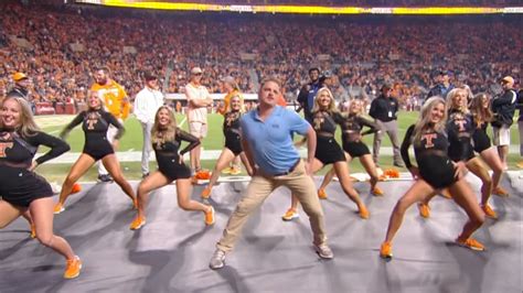 University of Tennessee Dance Team Advisor Dances With Team on Football ...