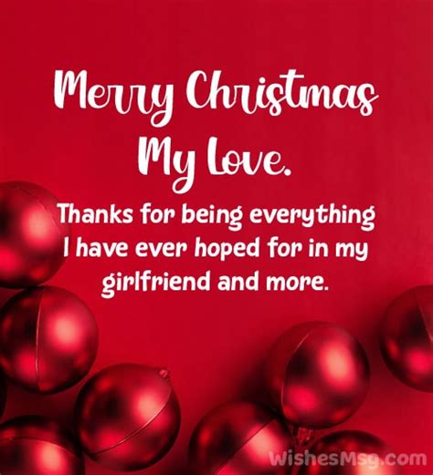 Christmas Wishes for Girlfriend - Christmas Love Messages