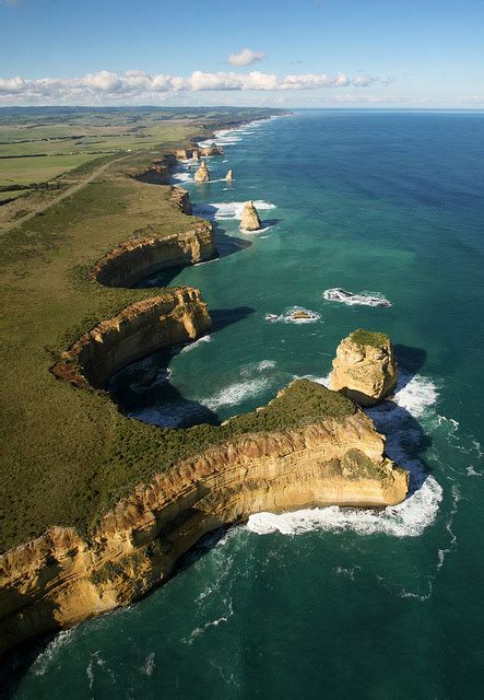 Aerial view of The Twelve Apostles, Great Ocean... - It's a beautiful world