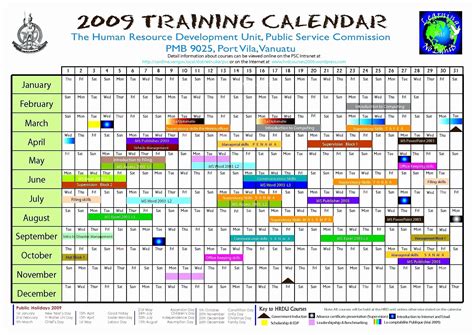 Mitsubishi Training Calendar 2023