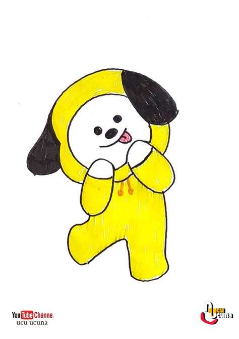 HOW TO DRAW CHIMMY BT21 | BTS | STEP BY STEP | EASY | Easy drawings ...