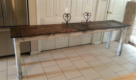 narrow farmhouse table/desk by whitepinecrafters on Etsy