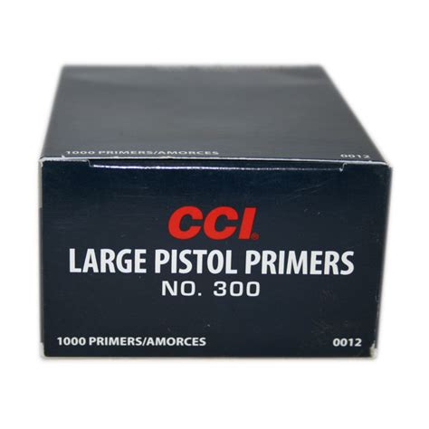 CCI Primers #300 Large Pistol - 1,000 #12 | Bruno Shooters Supply