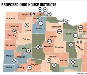 Ohio House map pinches 2 area Dems - The Blade