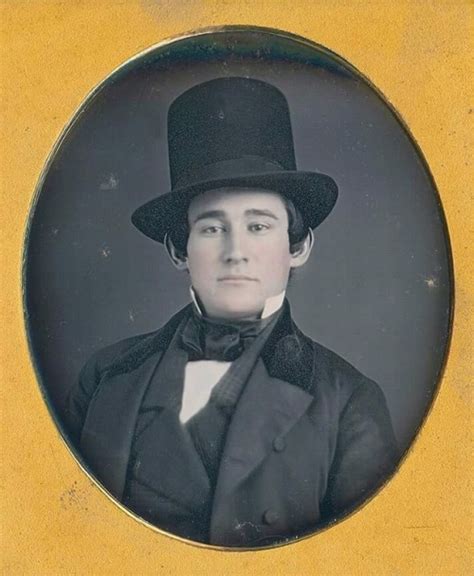 Portrait of a man wearing a top hat, 1800s | MATTHEW'S ISLAND