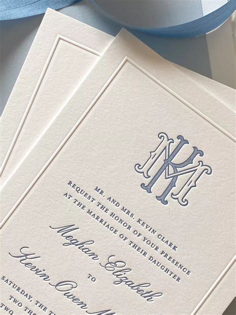 The Classic Monogram | Hudson Paperie | Monogram wedding invitations, Traditional wedding ...