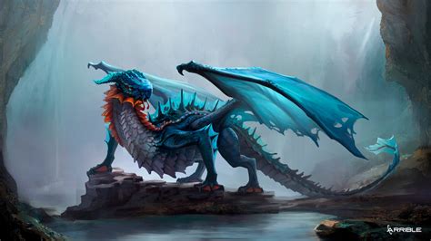 ArtStation - 2D Water Dragon