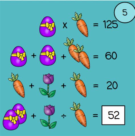 Easter Order of Operations Logic Picture Puzzles - Amped Up Learning