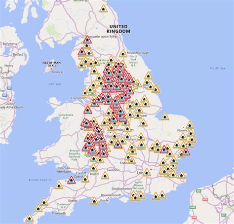 Flood warnings map: Full list of UK flooding alerts as Sheffield and Manchester badly hit by ...