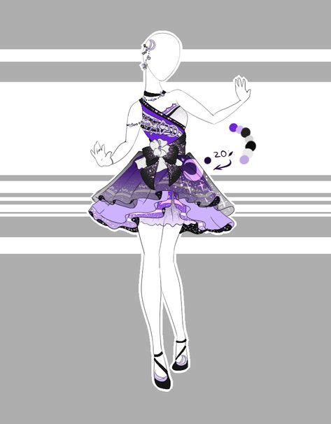 150 Character Purple Outfit Desgin Ideas in 2021 | anime outfits, anime dress, character outfits