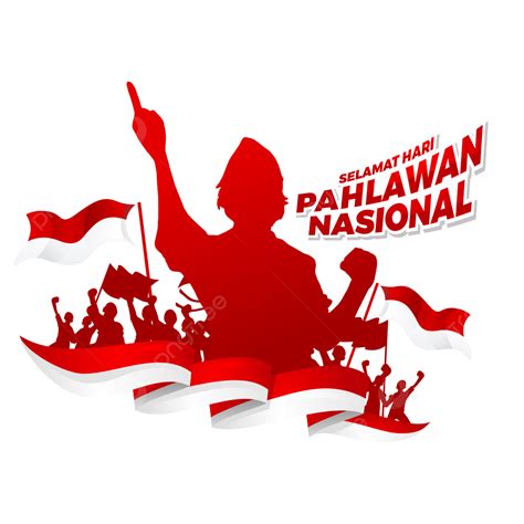 National Heroes Day Vector Hd Images, Indonesian Pahlawan National ...