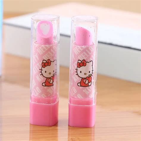 SY08 Hello Kitty lipstick creative Korea stationery eraser|stationery ...