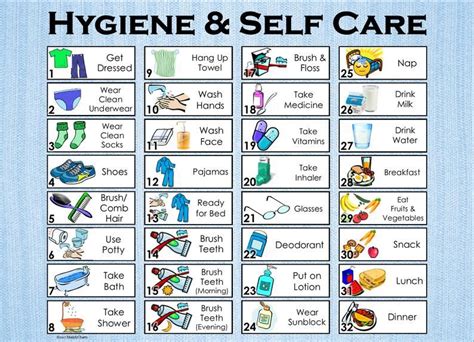 32 Illustrated Chores. Set 1: Hygiene and Self Care, A4 & Letter Size, Themed for Boys or Girls ...