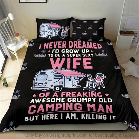 Camping Gift Camping Man Bedding Set – Designfullprint