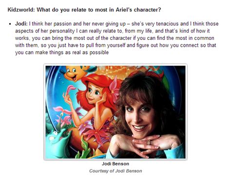 The Little Mermaid Q&A with Jodi Benson (voice of Ariel) - Disney ...