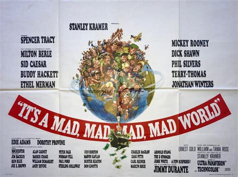 Original It's a Mad, Mad, Mad, Mad World Movie Poster - Spencer Tracy