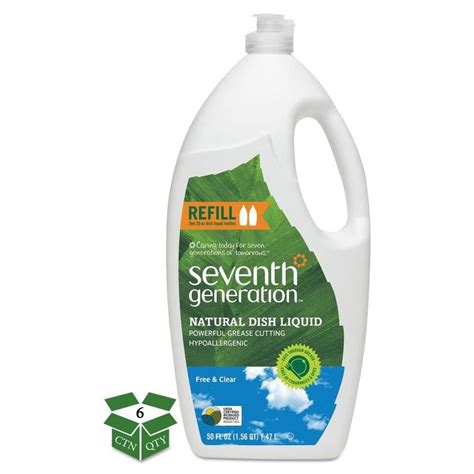 Shop Seventh Generation 6-Pack 50 oz. Unscented Dish Soap at Lowes.com