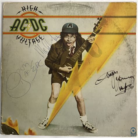 Lot Detail - AC/DC Vintage Group Signed "High Voltage" Album w/ Bon Scott! (Beckett/BAS)