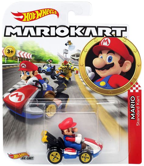 Hot Wheels Mario Kart Mario 164 Diecast Car Standard Kart Mattel Toys ...