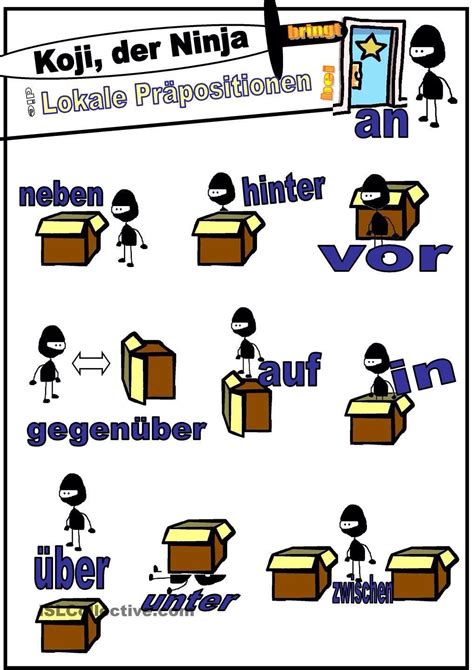 Praepositionen | Teaching, Prepositions, Teaching prepositions