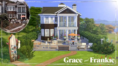 Grace and Frankie Beach House ~ The Sims 4 Speed Build - YouTube