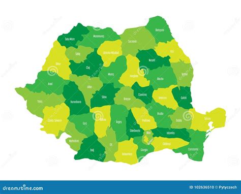 Counties Map Of Romania Vector Illustration | CartoonDealer.com #182392968