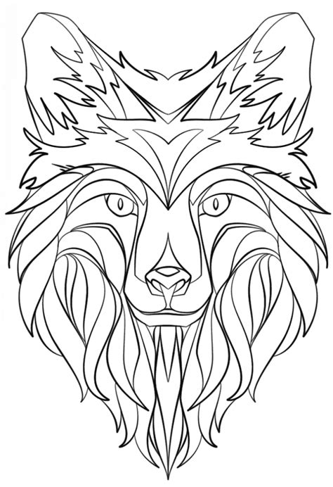 Abstract Animal Coloring Pages at GetColorings.com | Free printable ...