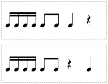 Rhythm Flashcards - Set 2 - Sixteenth Note Patterns by Meredith Smith Music