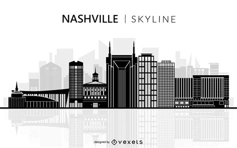 Nashville Skyline Vector at Vectorified.com | Collection of Nashville ...