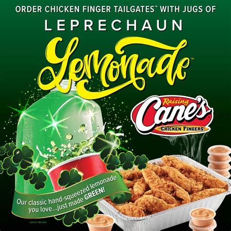 Raising Cane’s Brings Back Leprechaun Lemonade to Give Guests the Green ...