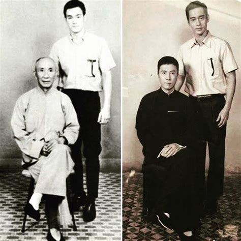 Then and now: Ip Man w/ Bruce Lee and Donnie Yen w/ Danny Chan | Bruce lee pictures, Bruce lee ...