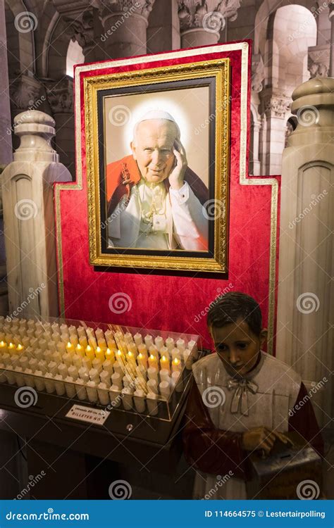 Interior of the Crypt Almudena Cathedral in the Gothic Style Tourist Attraction. Editorial Image ...