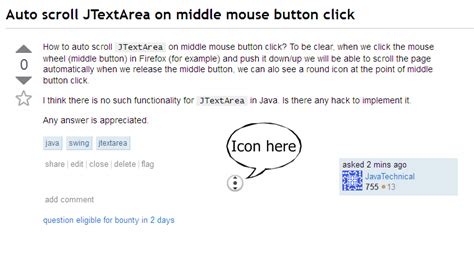 java - Auto scroll JTextArea on middle mouse button click - Stack Overflow