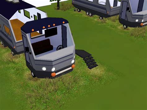 Mod The Sims - Camping Vehicle - Caravan with RV Wall Ladders, See ...