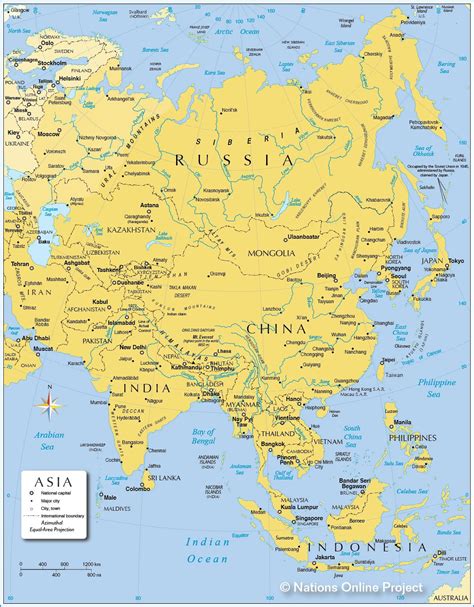 Political Map of Asia | Where In The World Is.... | Pinterest | Asia, Nation online and Asia map