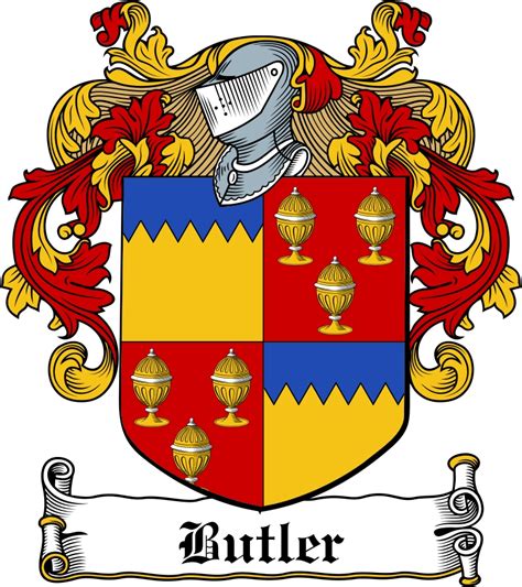 Butler Family Crest / Irish Coat of Arms Image Download - Tradebit