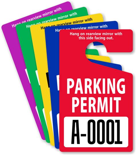 Parking Hang Tags | Design Online at MyParkingPermit