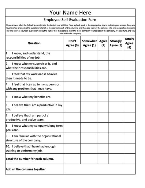 46 Employee Evaluation Forms & Performance Review Examples