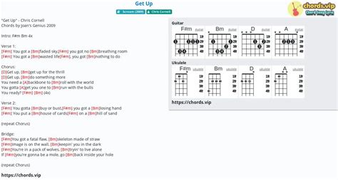 Chord: Get Up - tab, song lyric, sheet, guitar, ukulele | chords.vip