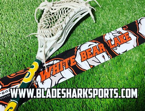 Shop WHITE BEAR LAKE BEARS Custom Lacrosse Stick Wrap| BLADESHARK Sports