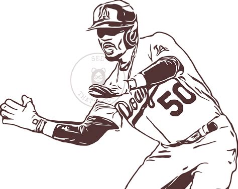 NEW Mookie Betts Dodgers SVG Cut File JPG File - Etsy