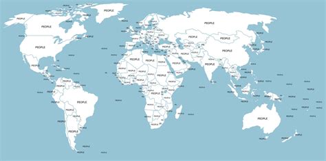 Printable Blank World Map with Countries & Capitals [PDF] - World Map ...