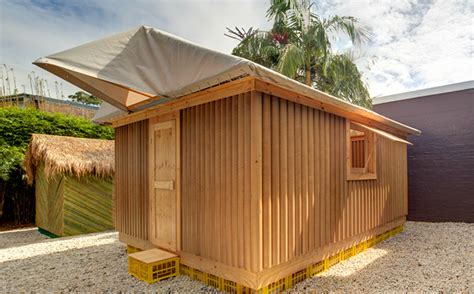 Ingenious cardboard and bamboo emergency shelters by Shigeru Ban pop up in Sydney Shigeru Ban ...