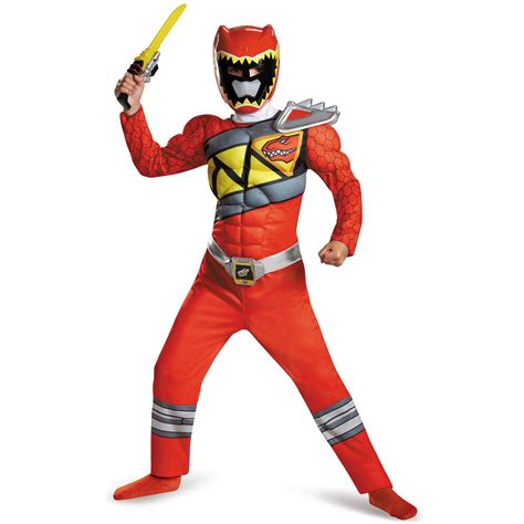 Power Rangers Dino Charge: Red Ranger Muscle Child Costume - Halloween ...