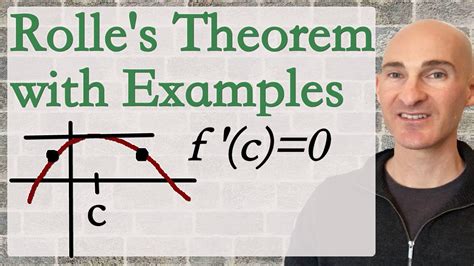 Rolle's Theorem with Examples - YouTube