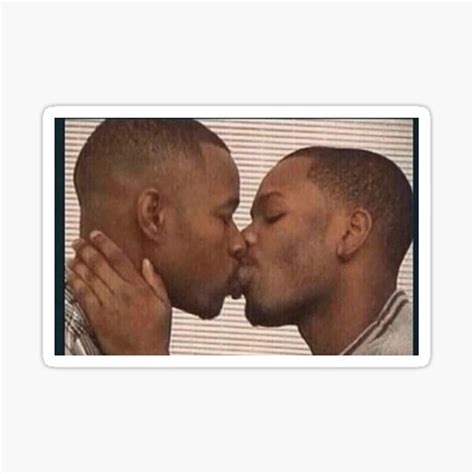 "Two Guys Kissing Meme" Sticker for Sale by shadowlovr | Redbubble