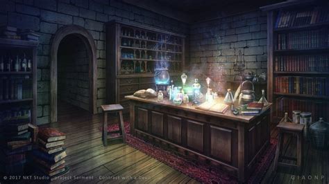 Magical lab - Visual novel Background by giaonp.deviantart.com on ...