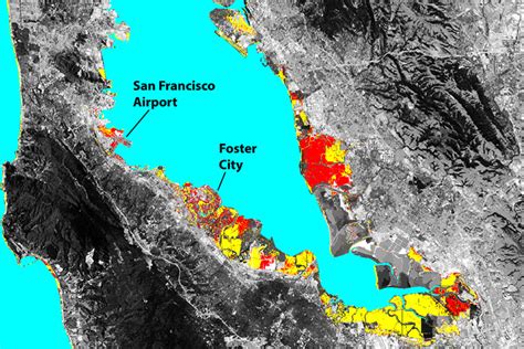 Sinking land will exacerbate flooding from sea level rise in Bay Area ...